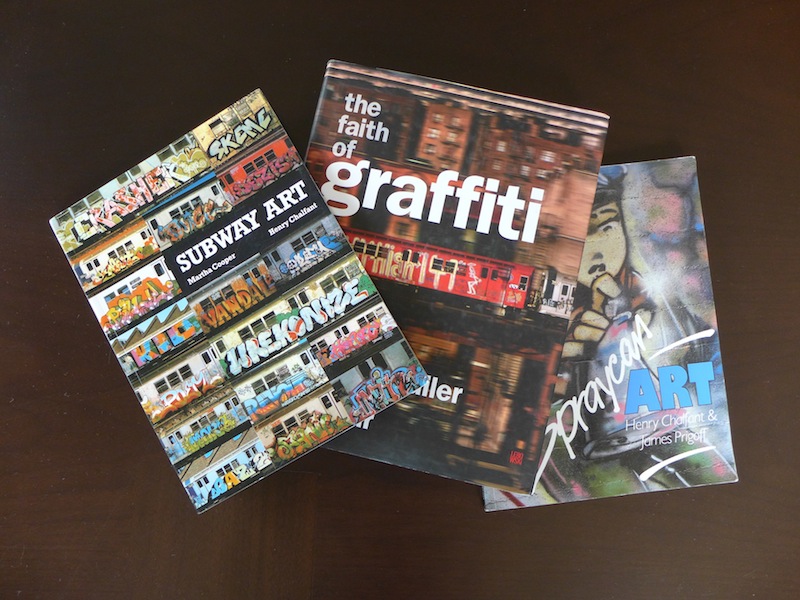 Subway Art, The Faith of Graffiti and Spraycan Art, three of the earliest and best-known books on graffiti. Photo by Mike Rushmore.