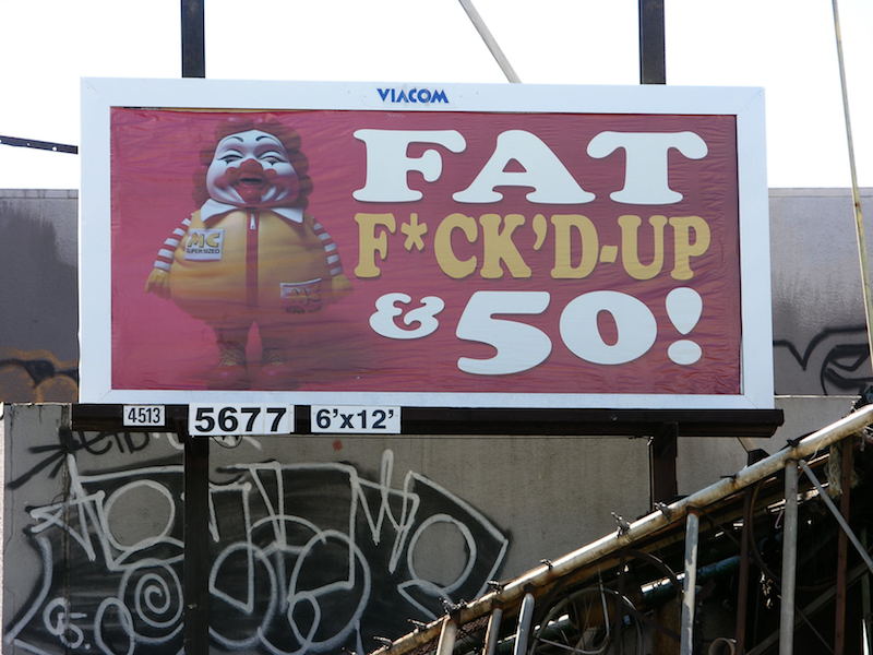 A 2005 ad takeover by Ron English in San Francisco. Photo by Lisa Müllerauh.