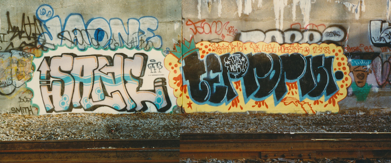 Sane and Terror161 in New York City in 1988. Photos by Sane, courtesy of Jay 