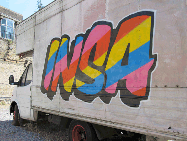 Truck GIF-iti painted by INSA. Animation by INSA.