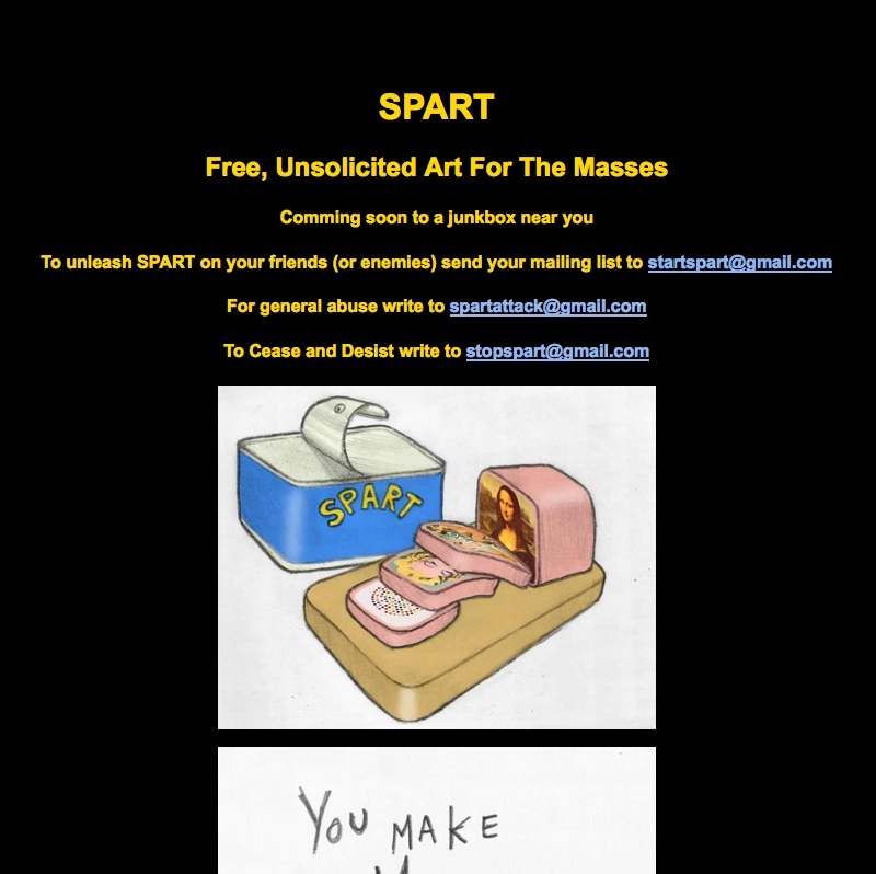 SPART homepage in September 2013.