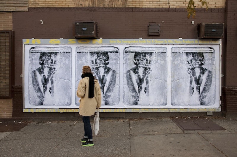 An ad takeover by Jordan Seiler for his “Iselin” series in 2013. Photo by Jordan Seiler.