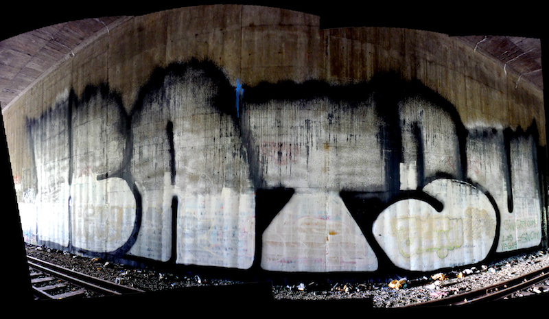 An extinguisher fill-in piece by KATSU. Photo by Jason Taellious.