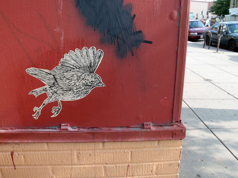 A wheatpaste by Yote. Photo by Daniel Lobo.