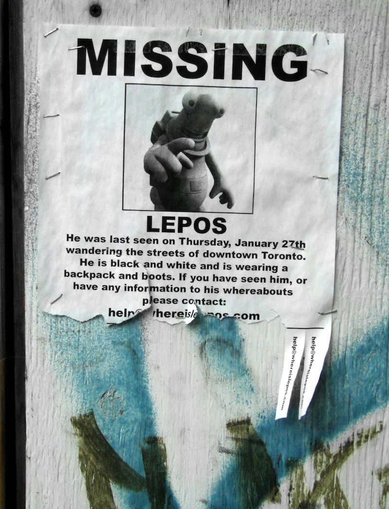 A flyer by Diego Bergia. Photo by striatic.