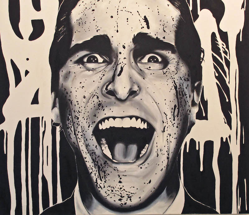KATSU's self portrait, shown at Mallick Williams Gallery in 2011. Photo by changsterdam.
