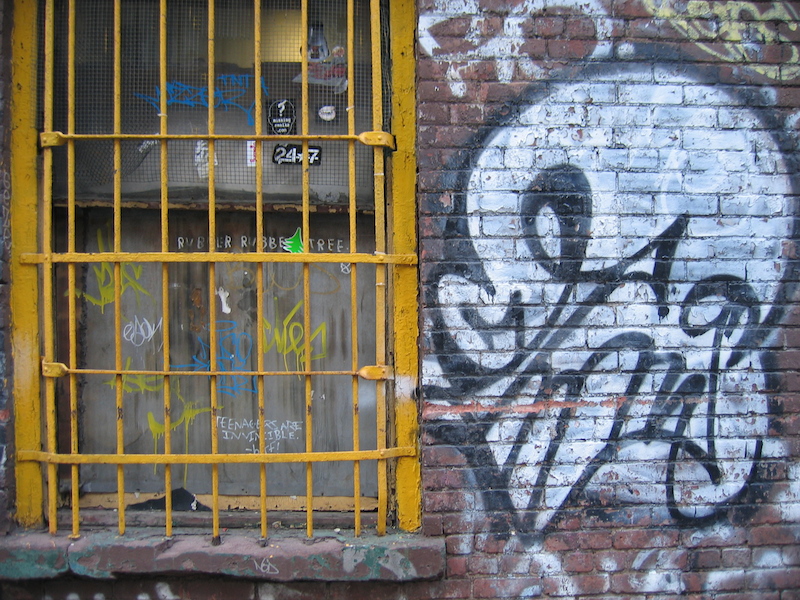 A KATSU throw-up. Photo by urban_data.