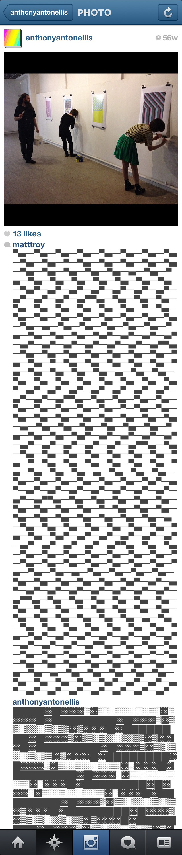     The entirety of a comment made by Matt Troy on a photo posted to Anthony Antonellis’ Instagram account. This simulated screenshot gives an idea of how long Troy's comments are and what kind of a screen it would take to display one of them in a single frame. To actually see the entire comment on a phone, the viewer must scroll past it. Note that Antonellis responded in kind with a similar comment of his own.
