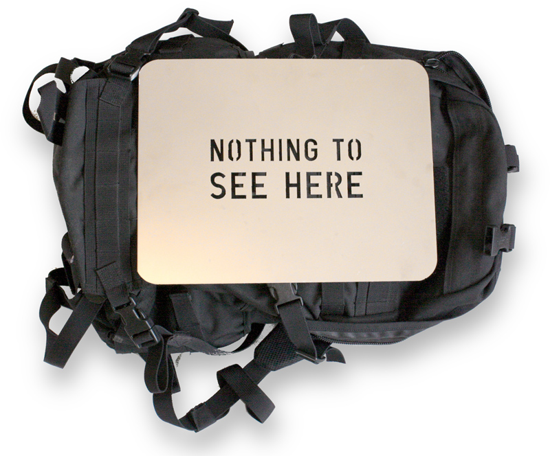 A work from Evan Roth’s TSA Communication series. Photo courtesy of Evan Roth.