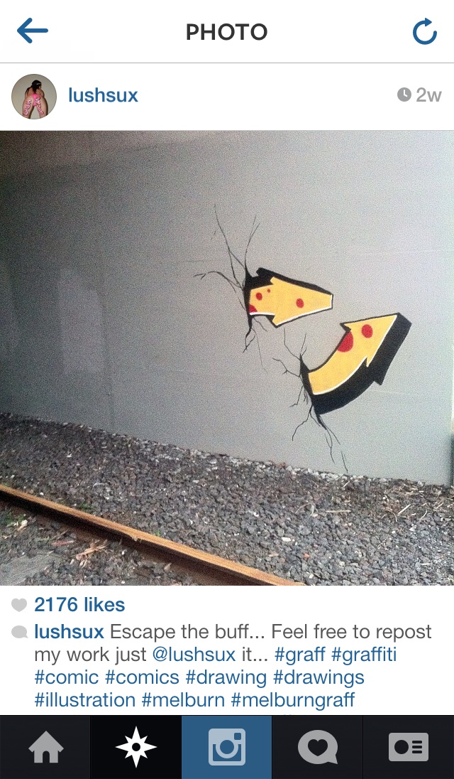 A screenshot taken November 11th, 2013 of a photo on Lush’s Instagram account. Photo by Lush, screenshot by RJ Rushmore.