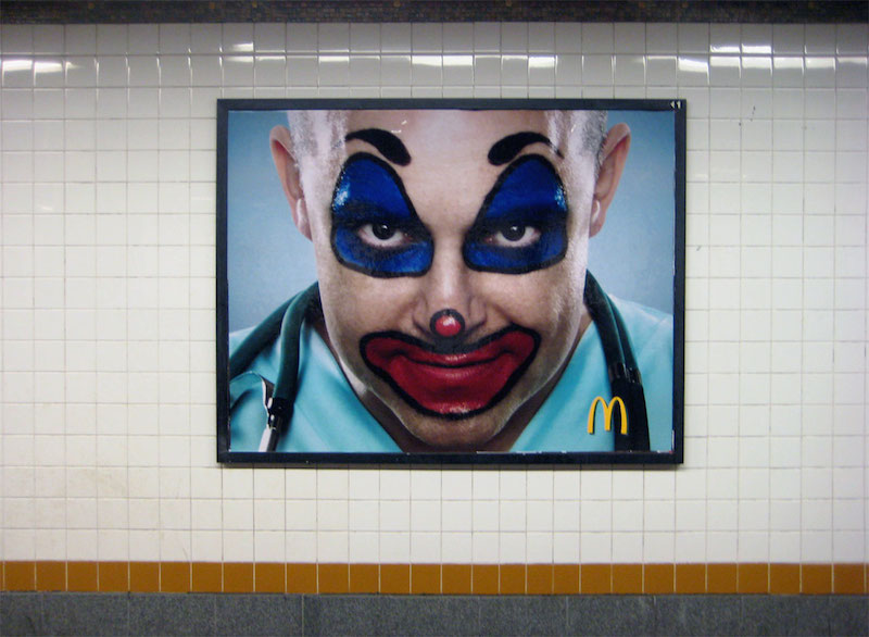 An ad disruption by Poster Boy. Photo by Poster Boy.